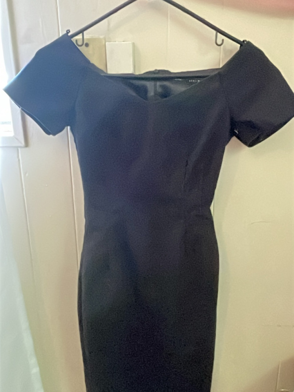 Zara Black One-Shoulder Sheath Dress